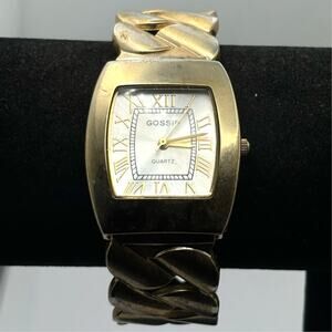 Gold Gossip Cuff Watch
